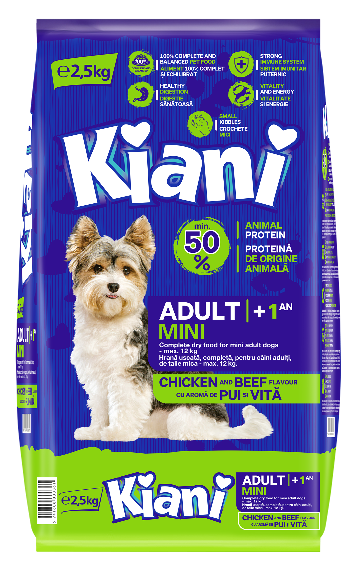 KIANI Adult Mini with CHICKEN and BEEF FLAVOUR (+1year)